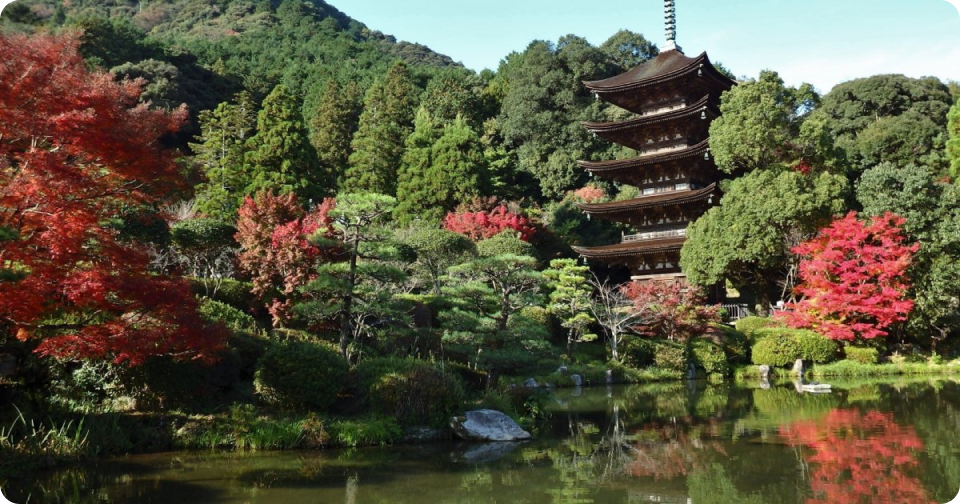 Chùa 5 tầng Rurikoji là biểu tượng của Yamaguchi.